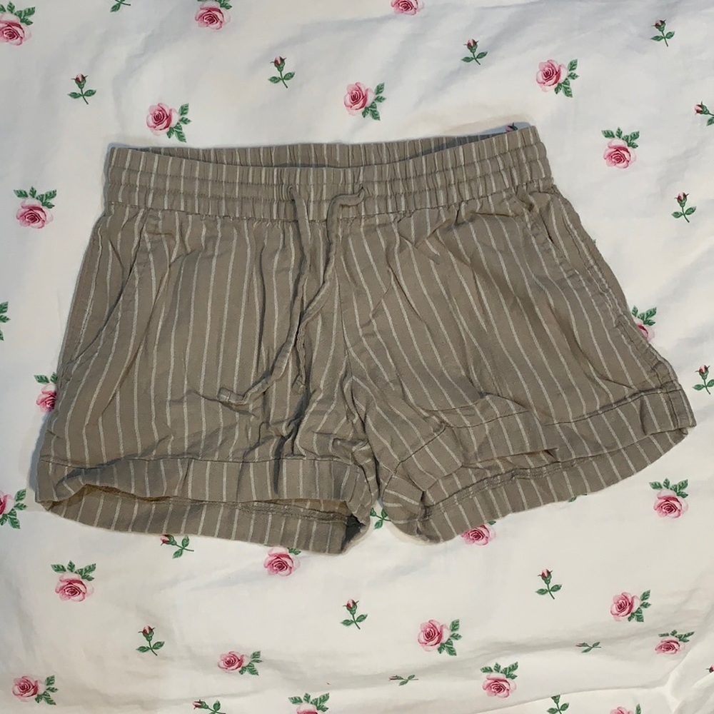 Beige soft shorts, good condition.